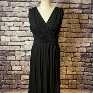 Suzi Chin Black Empire Style Dress Size 10